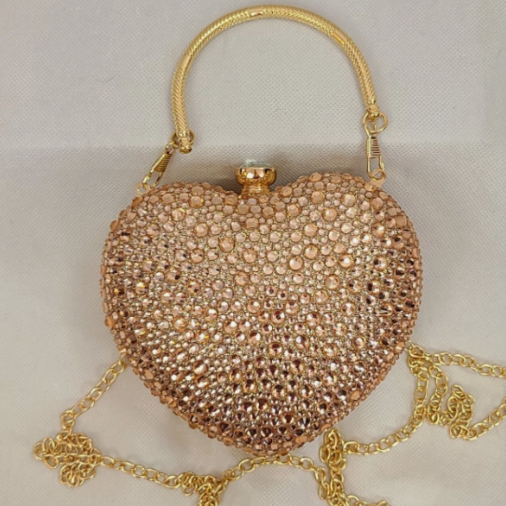 Ramla Brand - Heart Shaped Clutch Purse - Nwt Comes With 2 Straps